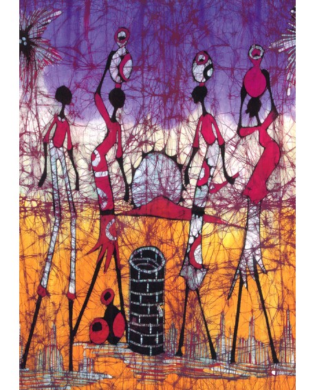 Danza africana Cuadro mural Etnico Tribal Africano Colorista Home