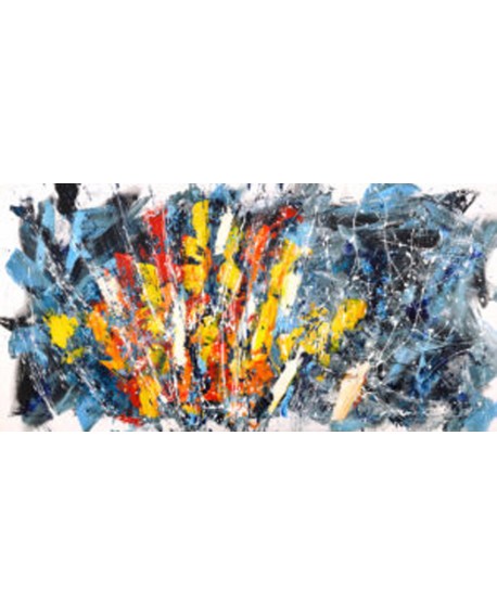 bob ferri cuadro mural gran abstracto sol naciente Cuadros Horizontales