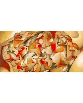 laura ceccarelli cuadro mural abstracto verano Cuadros Horizontales