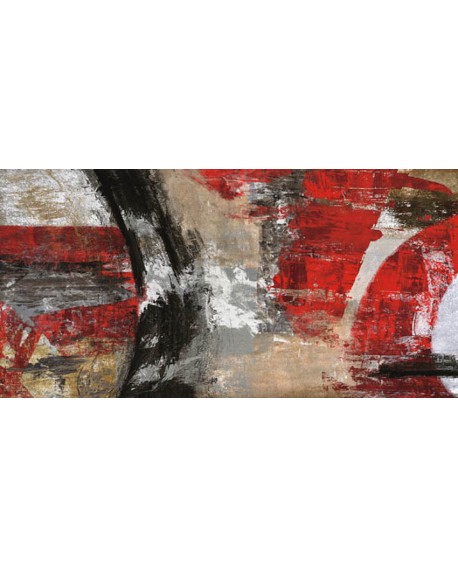 jim stone tornado rojo cuadro mural abstracto Cuadros Horizontales