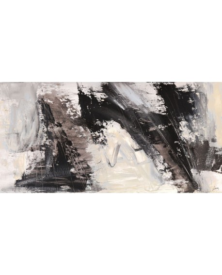 lucas cuadro mural grande abstracto blanco y negro Cuadros Horizontales
