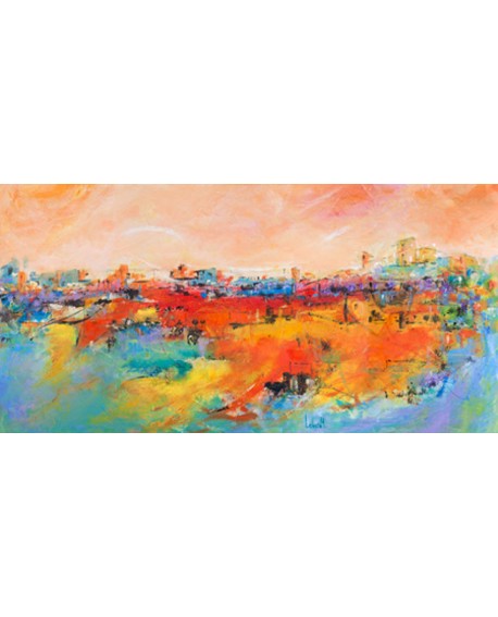 tebo marzari cuadro mural ciudad de las colinas Cuadros Horizontales
