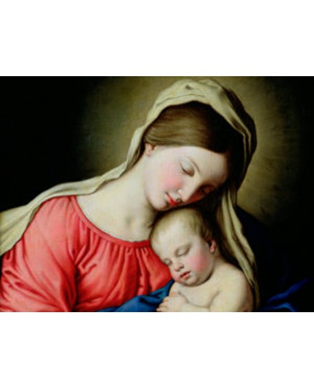 sassoferrato cuadro mural renacimiento la virgen y el niño Home