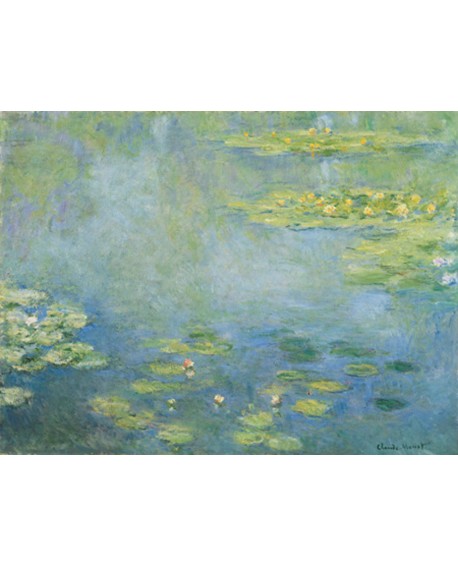 monet cuadro impresionista plantas y flores en lago 2 Home