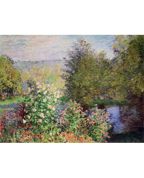 monet cuadro impresionista paisaje jardin frondoso Home
