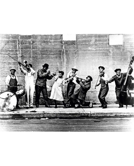 Fotografia clasica blanco y negro vintage jazz 1922 Home