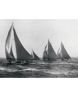 Fotografia clasica blanco y negro BARCOS DE CARRERAS 1915