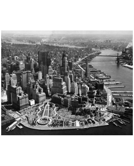 Fotografia clasica cuadro vista aerea de manhattan Home