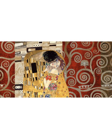 gustav klimt IMPRESIONISMO panoramico EL BESO psicodelico Cuadros Horizontales