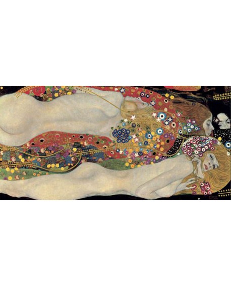 gustav klimt impresionismo panoramico sirenas de mar Cuadros Horizontales