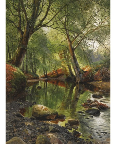 peder mork monsted paisaje vertical rio del bosque Home