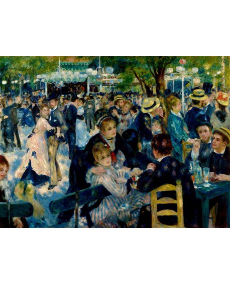 renoir cuadro impresionista baile en la fiesta le moulin Home