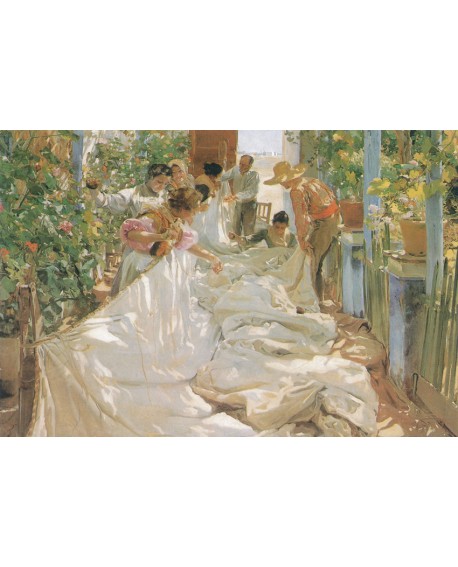 impresionismo Valenciano mujeres cosiendo velas Sorolla Home