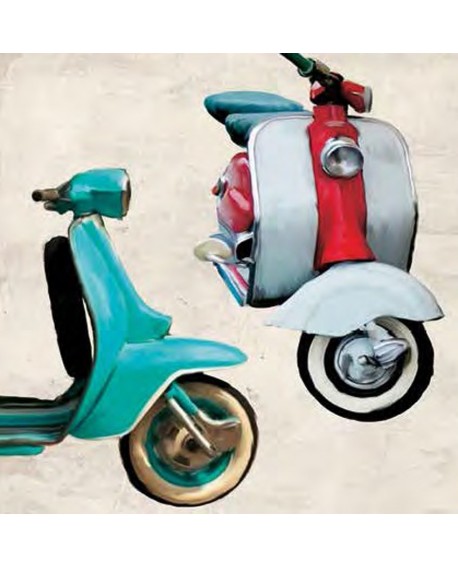 TEO RIZZARDI CUADRO SUPER VESPAS VINTAGE MURAL Home