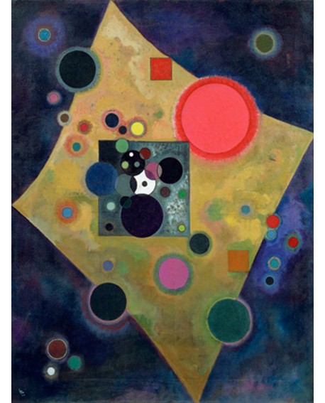 VASSILY KANDINSKY CUADRO MURAL ACENTO ROSA VERTICAL Home