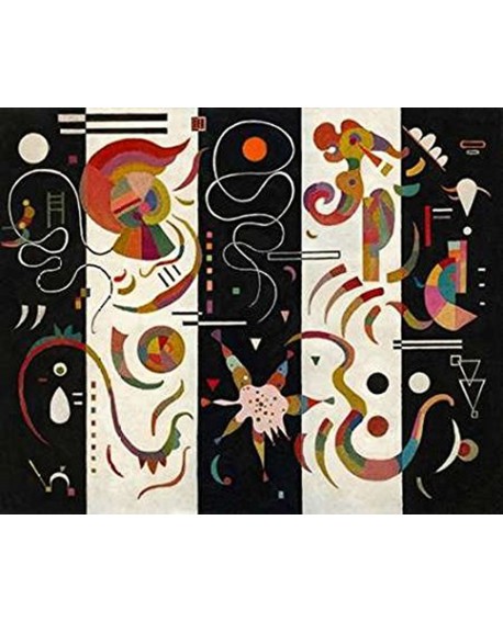 VASSILY KANDINSKY CUADRO ABSTRACTO MURAL STRIPED Home