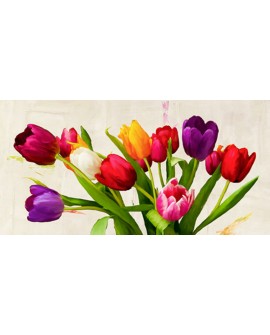teo rizzardi cuadro flores en ramo tulipanes cabecero Cuadros Horizontales