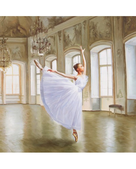 BENSON CUADRO MURAL BAILE BALLET BAILARINA SALON 2 CUADRADO Home