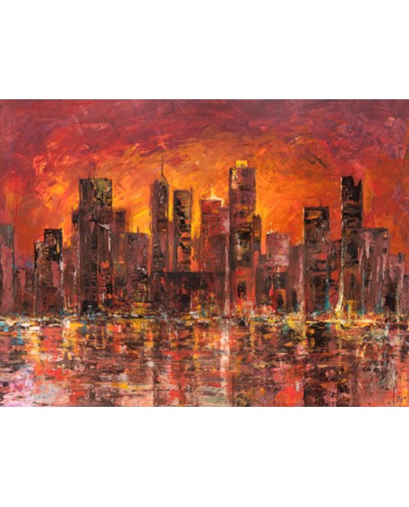 FLORIO CUADRO PANORAMICO NEW YORK MODERNO MANHATTAN Home