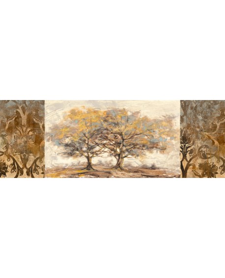LUCAS cuadro mega panoramico mural arbol DORADO Home